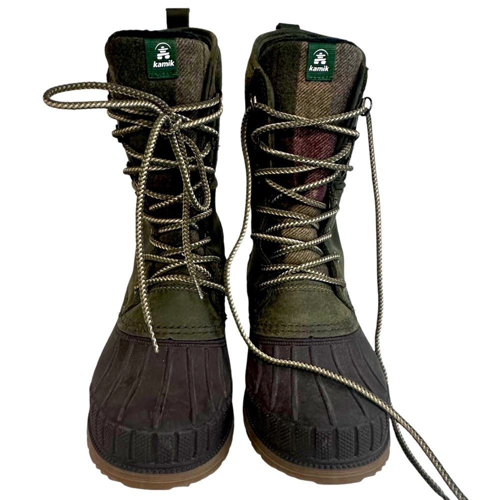 Kamik 3M Thinsulate Water Resistant Genuine Leather Lace Up High Boots Womens 7 - Picture 8 of 13